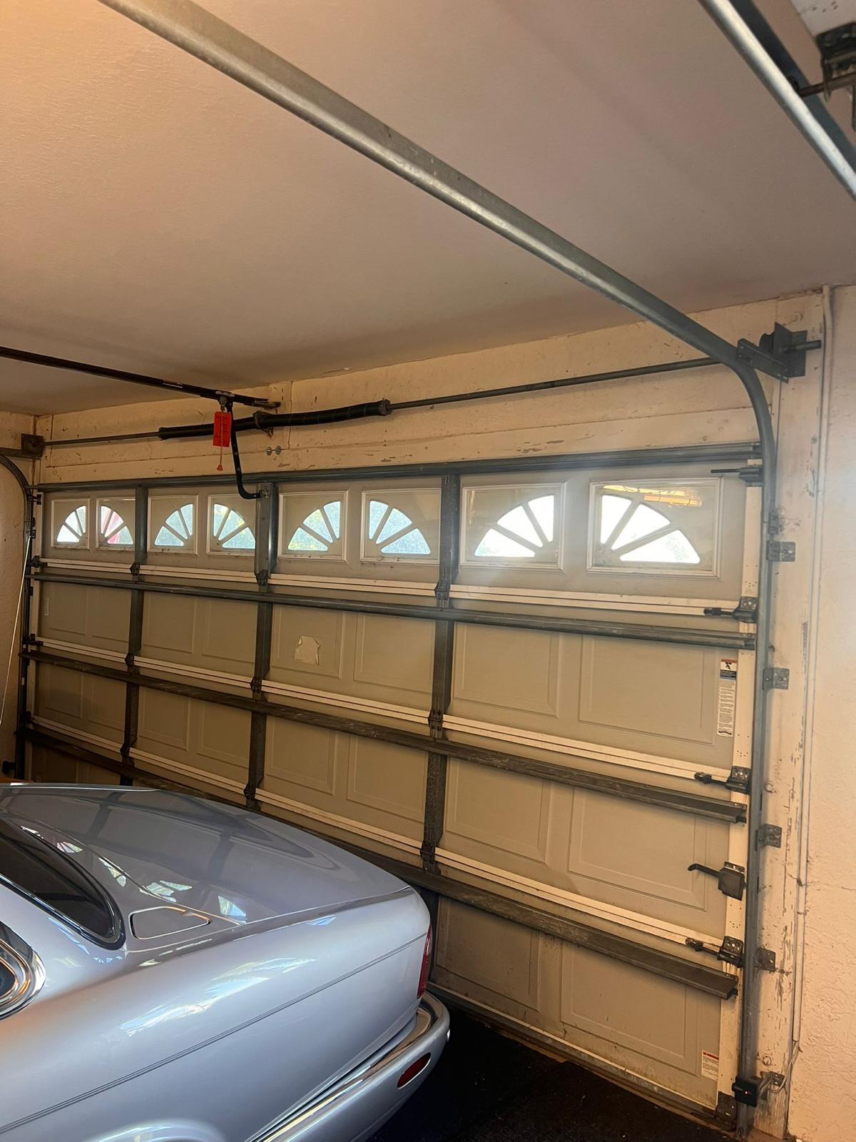 Door interior with car visible