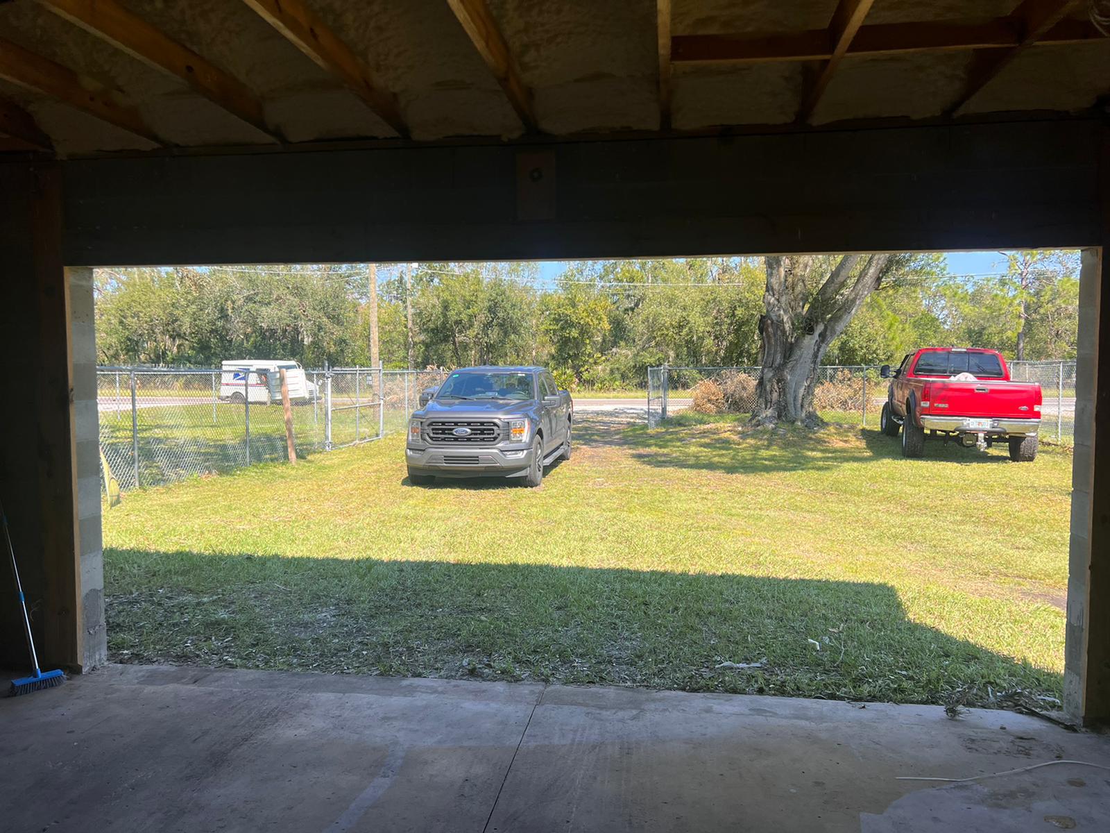 Garage view from inside