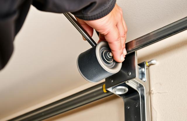 Garage door roller replacement service in Kansas City